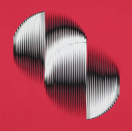 Gioppe Di Bella 1945 - 2007 " Allegria di cerchi ", 1986 Acrilico e tagli su...