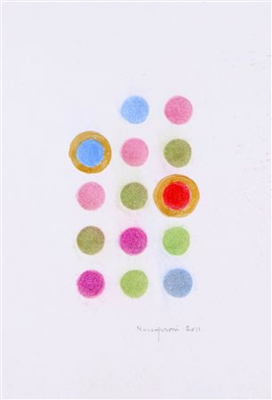 Lotto di 4 Opere Senza titolo CARLO NANGERONI Senza titolo 2011, pastelli su...