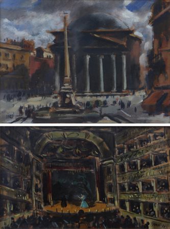 Luigi Surdi (Napoli, 1897 - Roma, 1959). Rappresentazione teatrale,’56;...