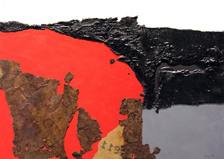 Laura Migotto (Roma, 1956). Grande linea d’orizzonte, 2005. Acrilico e...