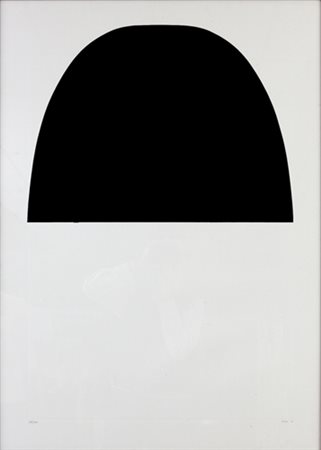 Alberto Burri (Città di Castello, 1915 – Nizza, 1995). Bianco e nero, ’71....