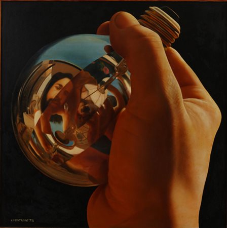 Luciano Ventrone (Roma, 1942). Vivre à l’ombre de la lumierè, ’78. Olio su...