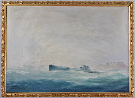 Rodolfo Claudus (Sopron, 1893-1964). Periplo dell’Africa, ’36. Olio su tela,...