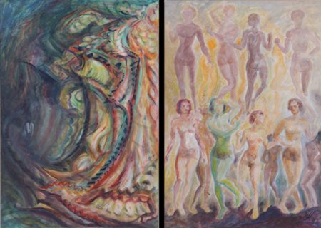 Alberto Bragaglia (Frosinone, 1896 - Anzio, 1985). Astratto; Nudi di donne....