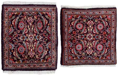 SAROUK Persia occidentale (Reg. Markazi)Due esemplari di vecchia...