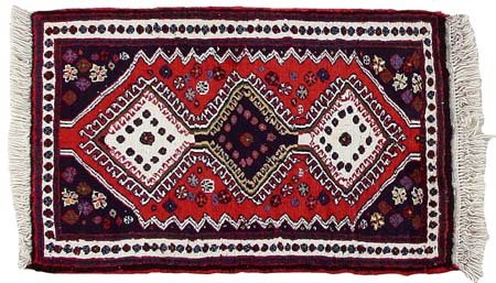 YALAMEH Persia merid. (Reg. Baktiary)Di vecchia manifattura.Cm. 85x57, mq. 0,48.