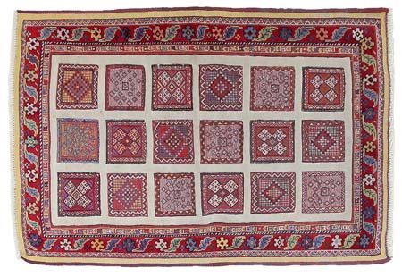 SUMAKH Caucaso nord orientale (Reg. Azerbaijan)Di vecchia manifattura. Vello...