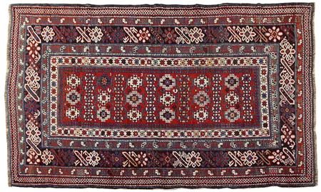 CI-CI Caucaso orientale (Reg. Kuba)Di antica manifattura. Fine '800.Cm....