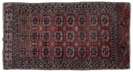 BOUKHARA Russia-TurkmanistanDi antica manifattura. 1890 ca.Cm. 165x89, mq. 1,46.