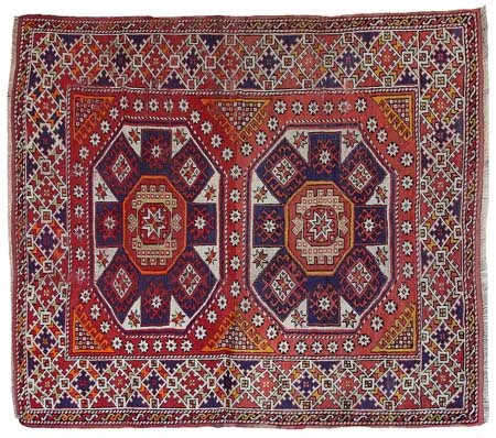 PERGAMO Turchia occidentaleDi antica manifattura. 1880/90 ca.Cm. 190x168, mq....