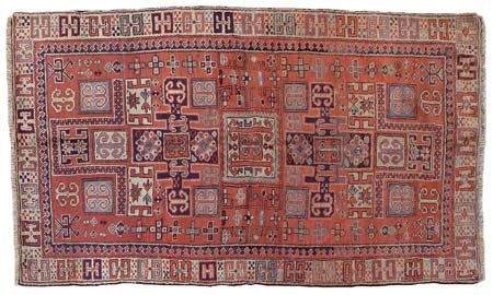 KAZAK Caucaso meridionale (Reg. Kazakistan)Di antica manifattura. Karachov....