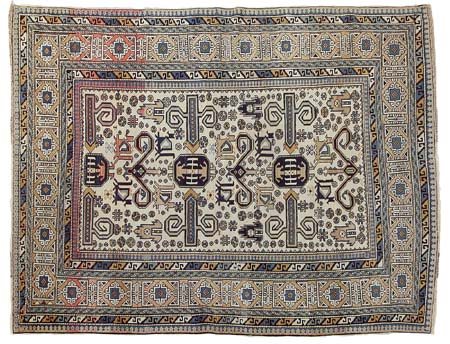 PEREPEDIL Caucaso orientale (Reg. Kuba)Di antica manifattura. Fine '800.Cm....