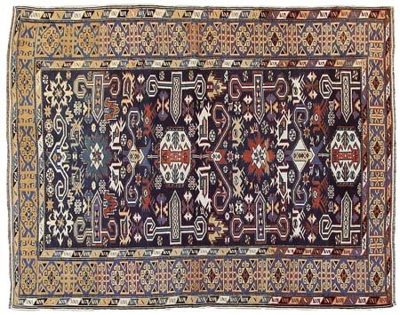 PEREPEDIL Caucaso orientale (Reg. Kuba)Di antica manifattura. Fine '800.Cm....