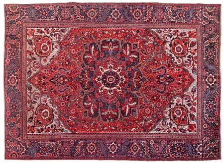 HERIZ Persia (Reg. Azerbaijan orientale)Di vecchia manifattura. Anni '30.Cm....