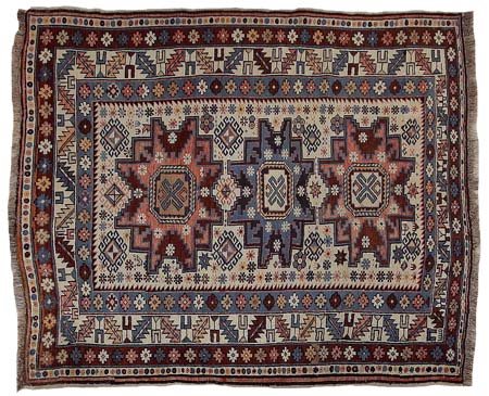 LESGHI Caucaso orientale (Reg. Kuba)Di antica manifattura. Fine '800.Cm....