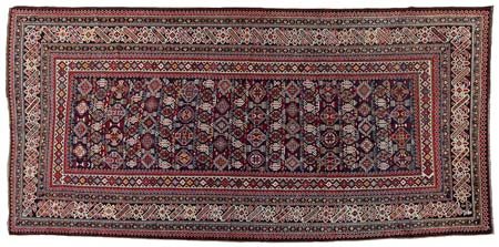 CI-CI Caucaso orientale (Reg. Kuba)Di antica manifattura. Fine '800.Cm....