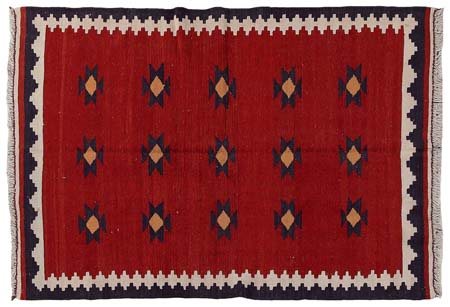 SHIRAZ Persia meridionale (Reg. Fars)Kilim di vecchia manifattura.Cm....