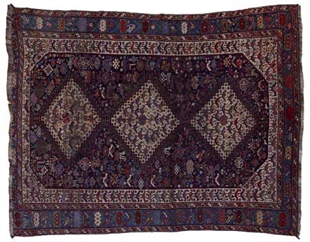 KASKAY Persia meridionale (Reg. Fars)Di antica manifattura. Fine '800.Cm....