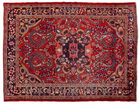 LILIAN Persia occidentale (Reg. Markazi)Di vecchia manifattura.Cm. 222x164,...