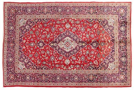 KESHAN Persia centrale (Reg. Kum)Di vecchia manifattura.Cm. 293x197, mq. 5,77.