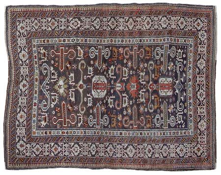 PEREPEDIL Caucaso orientale (Reg. Kuba)Di antica manifattura. 1890 ca.Cm....