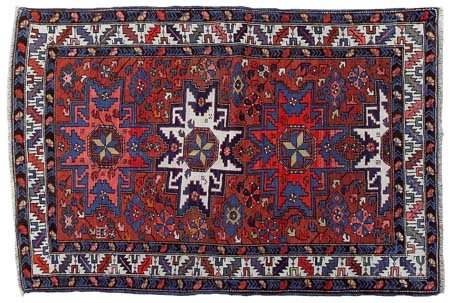 LESGHI Caucaso orientale (Reg. Kuba)Di antica manifattura. Fine '800.Cm....