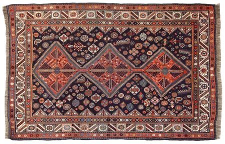 KASKAY Persia meridionale (Reg. Fars)Di antica manifattura. Inizio '900.Cm....