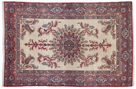 KESHAN Persia centrale (Reg. Kum)Di antica manifattura. Inizio '900.Cm....