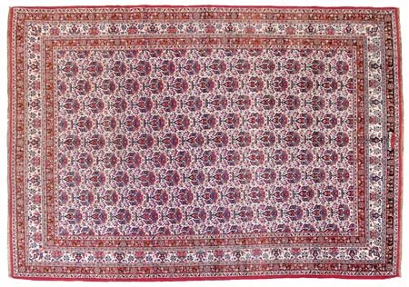 KESHAN Persia centrale (Reg. Kum)Di antica manifattura. Anni '20.Cm. 310x218,...