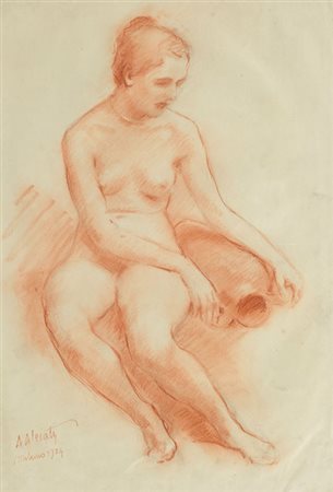 ALCIATI AMBROGIO ANTONIO Vercelli 05/09/1878 - Milano 08/03/1929Modella,...