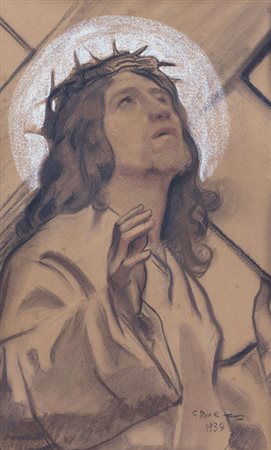 BOETTO GIULIO Torino 13/02/1894 - Torino 06/04/1967Cristo, 1934carboncino e...