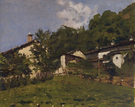 MERLO METELLO Milano 27/06/1886 - Torino 14/01/1964Paesaggio montano,...