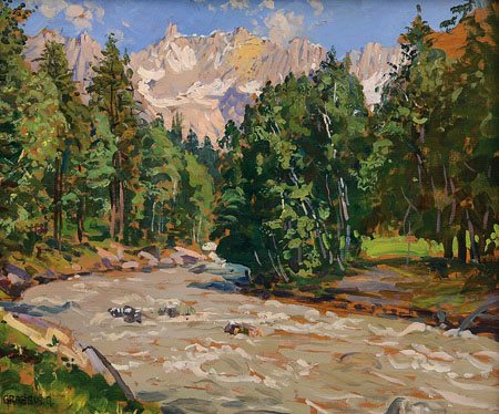 GRASSIS GIUSEPPE Torino 30/03/1870 - Torino 18/10/1949La Dora e il Dente del...