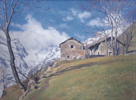 CALDERINI LUIGI Torino 26/02/1880 - Torino 08/01/1973Baiteolio su tavola cm....