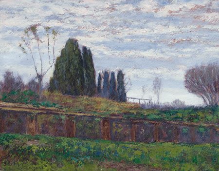 SACHERI GIUSEPPE Genova 08/12/1863 - Pianfei (Cn) 1950Paesaggioolio su...