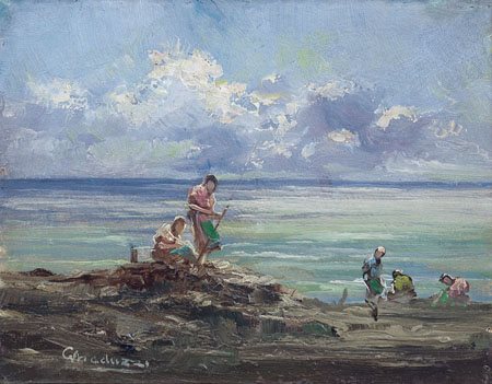 GHEDUZZI GIUSEPPE Crespellano 12/05/1889 - Torino 21/05/1957Pesca dagli...