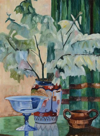 CURCIO EDGARDO Napoli 12/08/1881 - Torre del Greco (NA) 1923Interno con vaso...