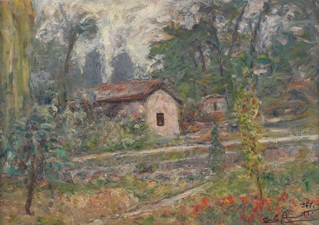 AIMETTI CARLO Bisuschio (Va) 20/09/1901 - Bisuschio (Va) 1987Paesaggio della...