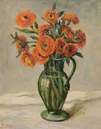 BIASI BIAGIO (BLASIUS) Caprino Veronese 1908 - Torino 1979Calenduleolio su...