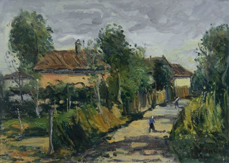 BALANSINO GIOVANNI Savigliano 1912 - Busto Arsizio 1986Paesaggio in Piemonte,...