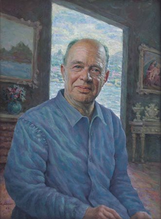 PERSICO ANGELO 1902 - 1966Ritratto alla finestra, 1966olio su tela cm. 80x60,...