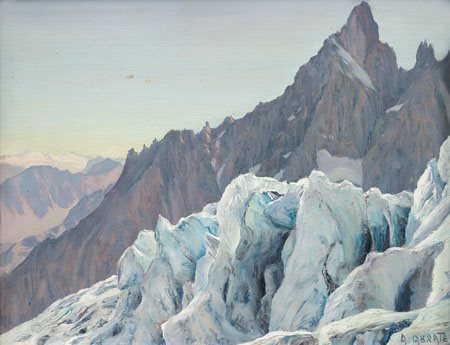 ABRATE ANGELO Torino 1900 - Sallanches 1985La guglia e il ghiacciaioolio su...