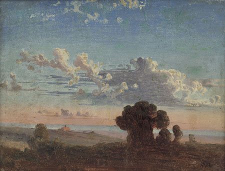 PITLOO ANTON Sminck Arnhem 08/05/1790 - Napoli 22/06/1837Tramontoolio su tela...