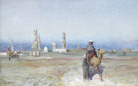 GRAHAM WILLIAM California 1841 - Buffalo 1910Alla tomba del Mamelucco, Cairo,...