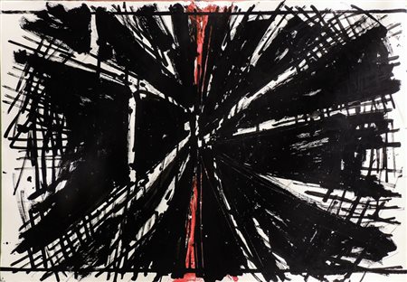 VINICIO BERTI (1921-1991) Senza Titolo - Untitled acrilico su cartoncino -...