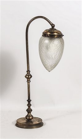 LUME DA TAVOLO IN OTTONE - BRASS TABLE LAMP inizio del XX secolo - early 20th...