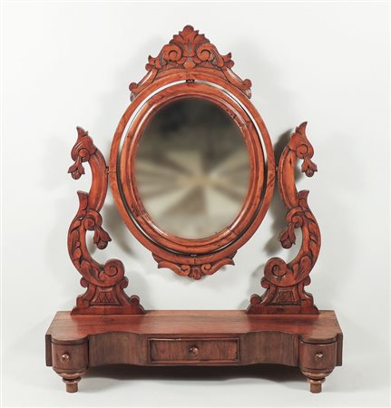 PSICHE DA TAVOLO IN NOCE - WALNUT TOILET MIRROR fine del XIX secolo - late...