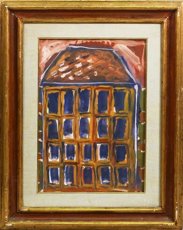 SILVIO LOFFREDO (1920-2013) Battistero - Baptistry olio su tela - oil on...