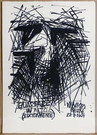 VINICIO BERTI (1921-1991) Guardare in alto (lucidamente) 1983 acrilico su...