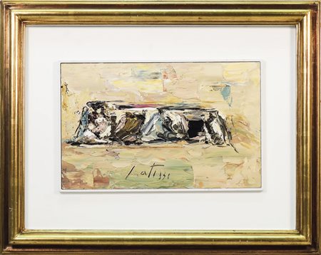 SERGIO SCATIZZI (1918-2009) Natura 2000 - Still Life olio su tavoletta - oil...